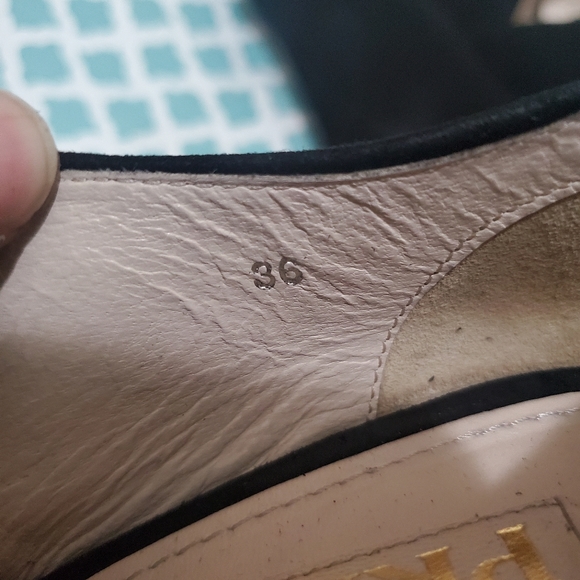 PRADASuede Cutout Accent Sandals - Picture 16 of 16